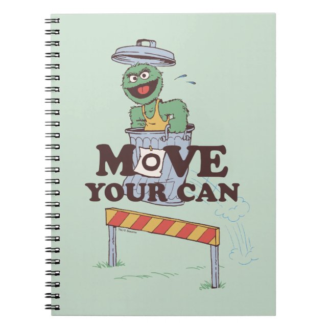 Sesame Street | Oscar the Grouch Move Your Can Notebook (Front)