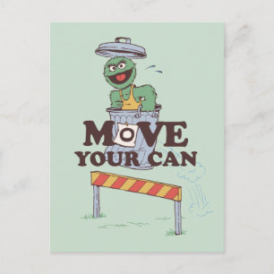 Sesame Street   Oscar the Grouch Move Your Can Postcard