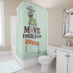 Sesame Street   Oscar the Grouch Move Your Can Shower Curtain