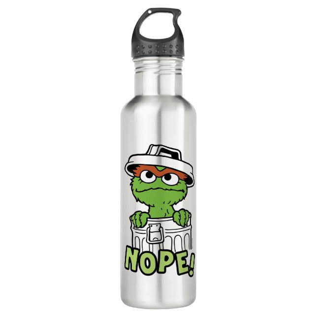 Sesame Street | Oscar the Grouch Nope! 710 Ml Water Bottle (Front)