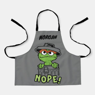 Sesame Street Oscar the Grouch Nope! Add Name Apron
