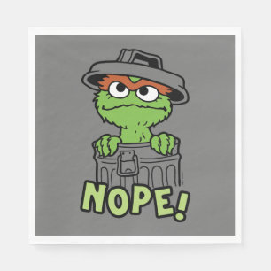 Sesame Street   Oscar the Grouch Nope! Napkin
