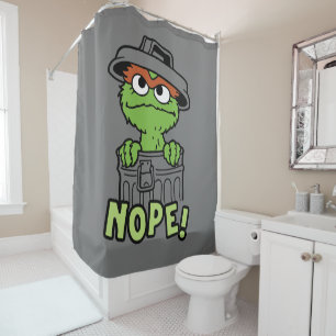 Sesame Street   Oscar the Grouch Nope! Shower Curtain