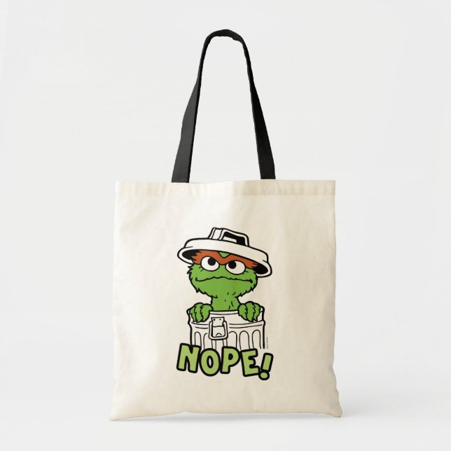 Sesame Street | Oscar the Grouch Nope! Tote Bag (Front)