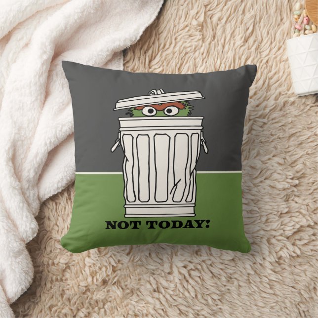 Sesame Street | Oscar the Grouch Not Today! Cushion (Blanket)