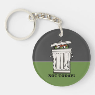 Sesame Street Oscar the Grouch Not Today! Key Ring
