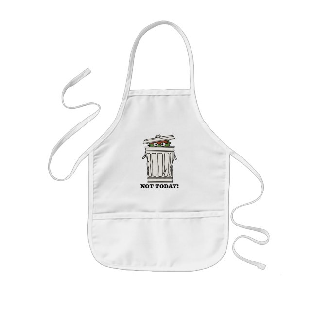 Sesame Street | Oscar the Grouch Not Today! Kids Apron (Front)