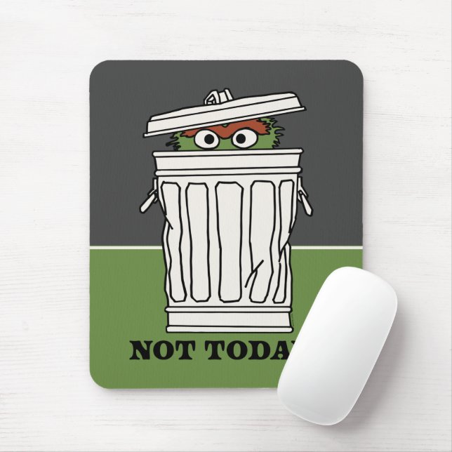 Sesame Street | Oscar the Grouch Not Today! Mouse Mat (With Mouse)