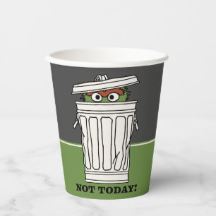 Sesame Street   Oscar the Grouch Not Today! Paper Cups