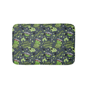 Sesame Street   Oscar the Grouch Phrase Pattern Bath Mat
