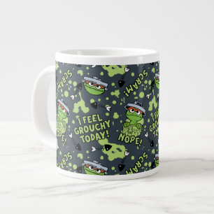 Sesame Street Oscar the Grouch Phrase Pattern Large Coffee Mug