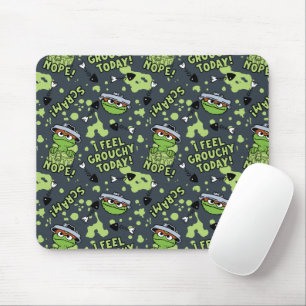 Sesame Street Oscar the Grouch Phrase Pattern Mouse Mat