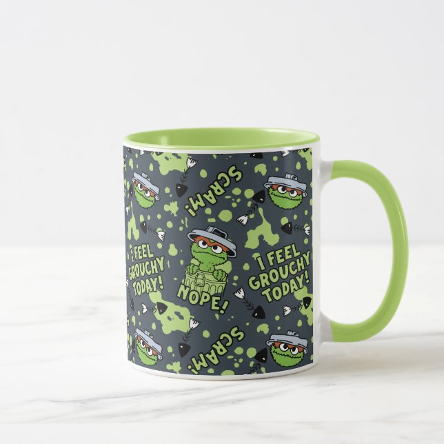 Sesame Street | Oscar the Grouch Phrase Pattern Mug (Right)
