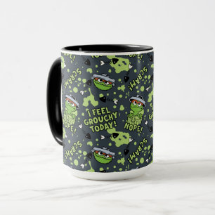 Sesame Street Oscar the Grouch Phrase Pattern Mug