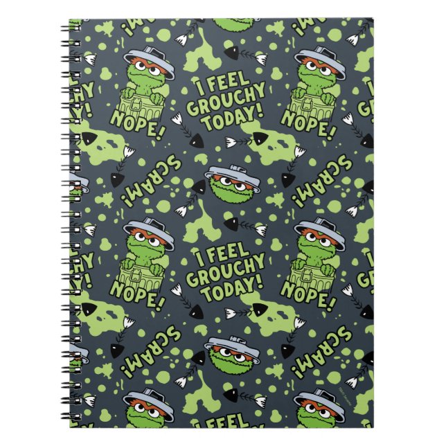 Sesame Street | Oscar the Grouch Phrase Pattern Notebook (Front)