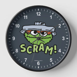 Sesame Street Oscar the Grouch Scram! Clock