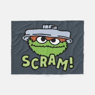 Sesame Street   Oscar the Grouch Scram! Fleece Blanket