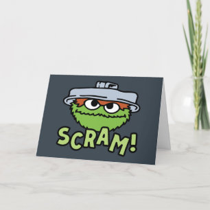 Sesame Street   Oscar the Grouch Scram! Holiday Card