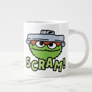 Sesame Street Oscar the Grouch Scram! Large Coffee Mug