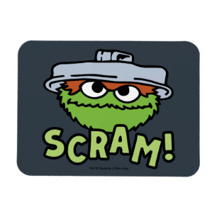 Sesame Street Oscar the Grouch Scram! Magnet