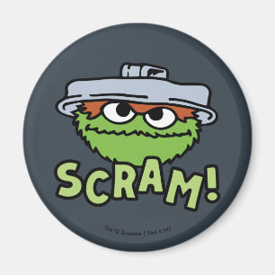 Sesame Street Oscar the Grouch Scram! Magnet