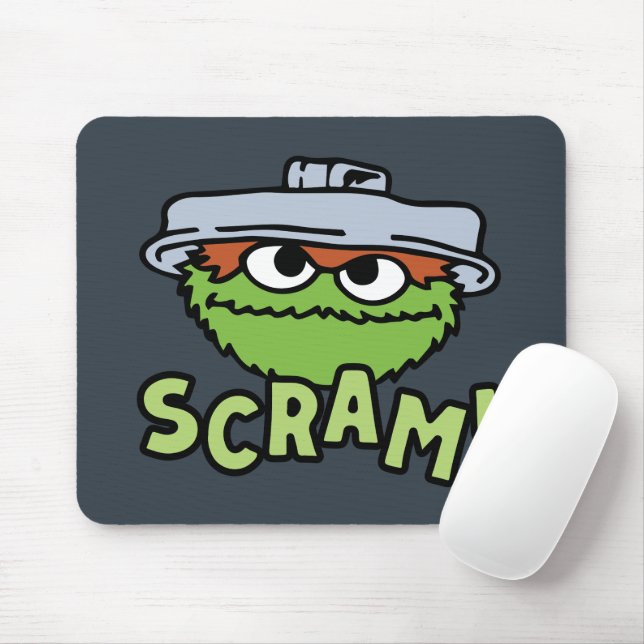 Sesame Street | Oscar the Grouch Scram! Mouse Mat (With Mouse)