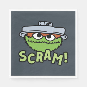 Sesame Street   Oscar the Grouch Scram! Napkin
