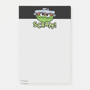Sesame Street   Oscar the Grouch Scram! Post-it Notes
