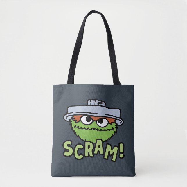 Sesame Street | Oscar the Grouch Scram! Tote Bag (Front)