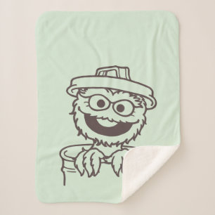 Sesame Street Oscar the Grouch Sherpa Blanket