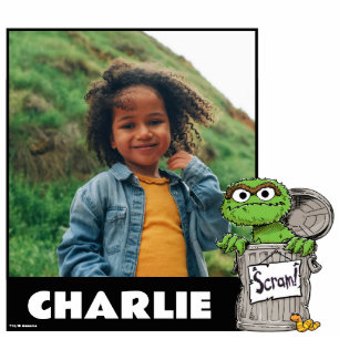 Sesame Street Oscar the Grouch Standing Photo Sculpture