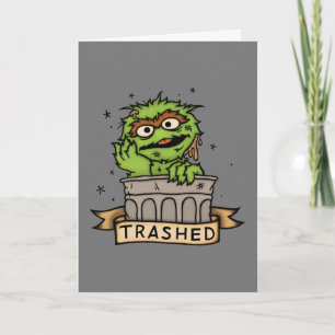Sesame Street   Oscar the Grouch Trashed Card