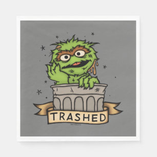 Sesame Street   Oscar the Grouch Trashed Napkin