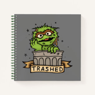 Sesame Street Oscar the Grouch Trashed Notebook