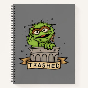 Sesame Street Oscar the Grouch Trashed Notebook