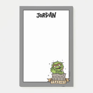 Sesame Street Oscar the Grouch Trashed Post-it Notes