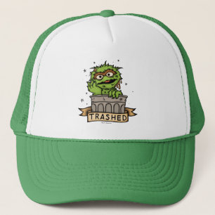 Sesame Street Oscar the Grouch Trashed Trucker Hat