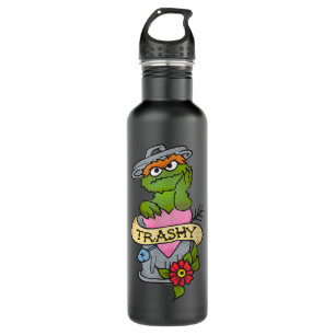 Sesame Street Oscar The Grouch Trashy Tattoo 710 Ml Water Bottle
