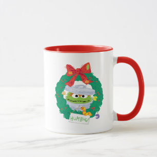 Sesame Street Oscar the Grouch Wreath Mug