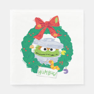 Sesame Street   Oscar the Grouch Wreath Napkin