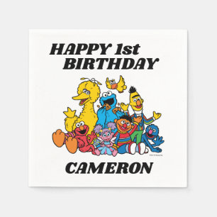 Sesame Street Pals 1st Birthday Napkin