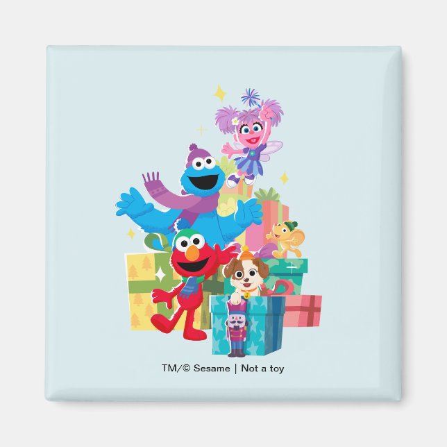 Sesame Street Pals and Presents Magnet (Front)