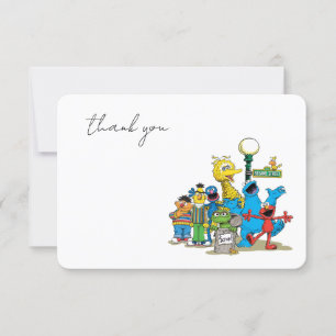 Sesame Street Pals Baby Shower Thank You Invitation