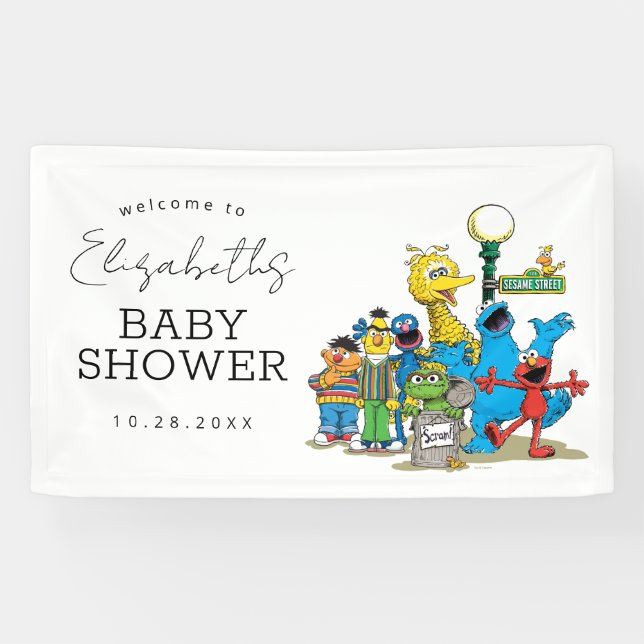 Sesame Street Pals Baby Shower Welcome Banner (Horizontal)