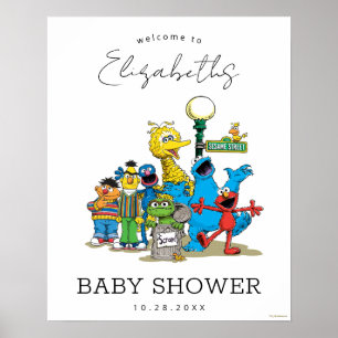 Sesame Street Pals Baby Shower Welcome Sign