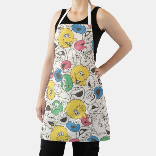 Sesame Street Pals Big Head Core Pattern Apron