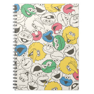 Sesame Street Pals Big Head Core Pattern Notebook