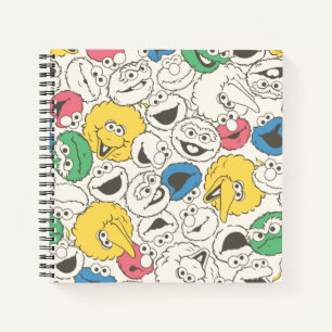 Sesame Street Pals   Big Head Core Pattern Notebook