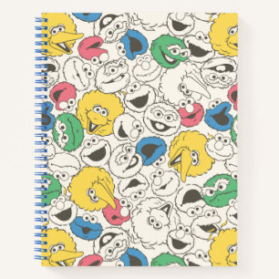 Sesame Street Pals Big Head Core Pattern Notebook