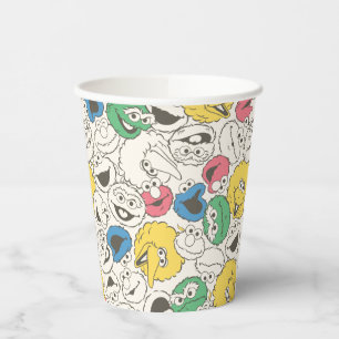 Sesame Street Pals   Big Head Core Pattern Paper Cups